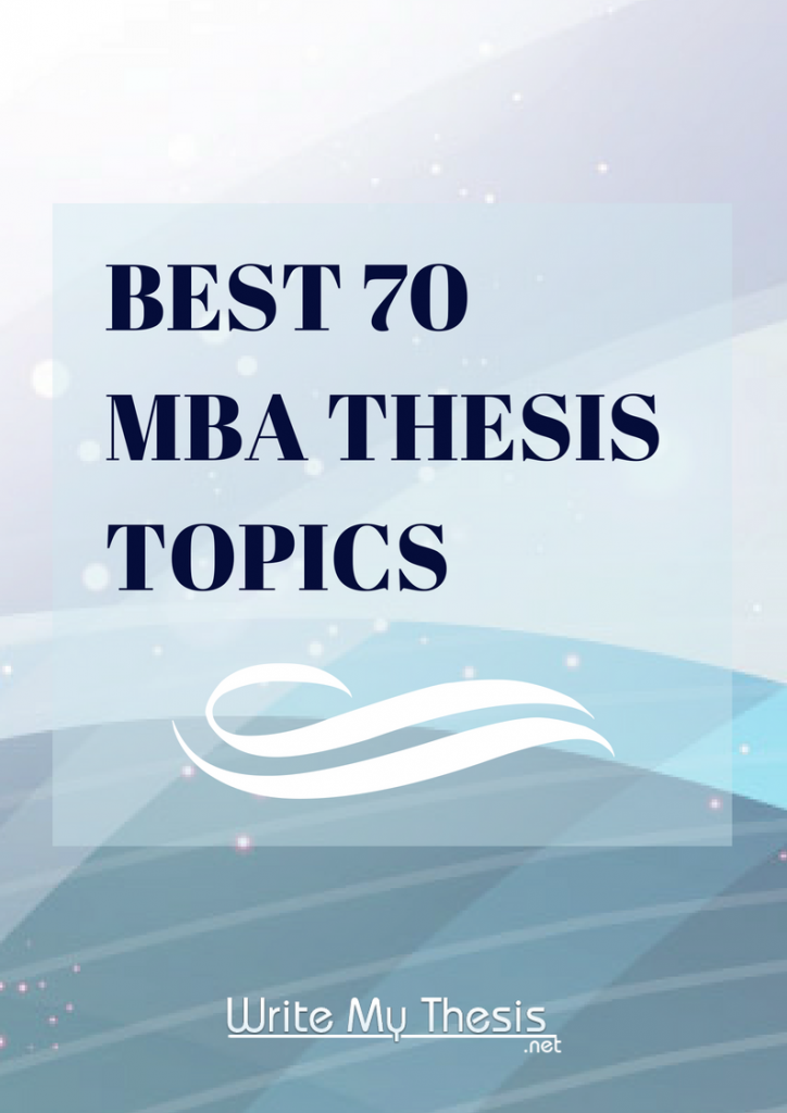 mba thesis topics